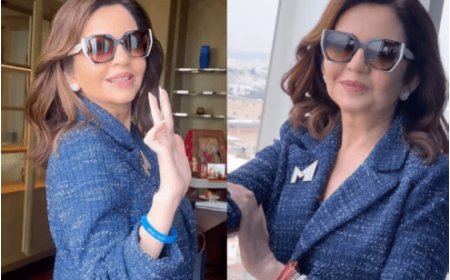 Nita Ambani Radiates Boss Energy at IPL Auction Day 2 with Stunning Denim Blazer Look