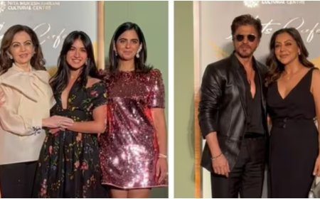 Bollywood Shines at Ambani Party: Shah Rukh, Katrina, Madhuri, and More Dazzle in Glamorous Outfits