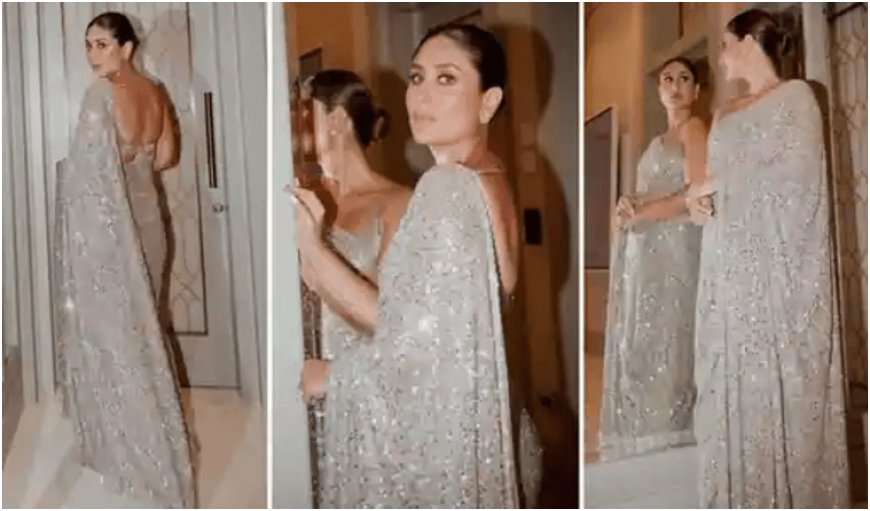 Kareena Kapoor Stuns in Silver Sabyasachi Saree at Filmfare OTT Awards: A Wedding Season Style Inspiration