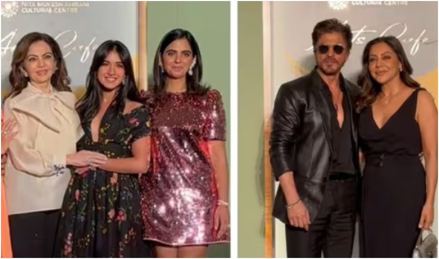 Bollywood Shines at Ambani Party: Shah Rukh, Katrina, Madhuri, and More Dazzle in Glamorous Outfits