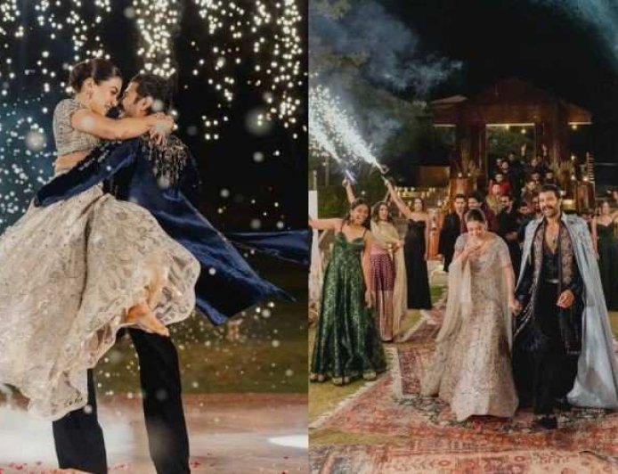 Emotional Celebrations Mark Rashmika-Vijay’s Grand Udaipur Sangeet Night